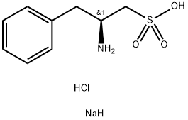 (S)-2-氨基-3-苯基丙烷-1-磺酸钠盐酸盐 结构式