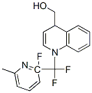 6-Methyl-alpha-2-pyridyl-2-trifluoromethyl quinoline-4-methanol 结构式