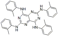 2,4,6,8-Tetrakis(o-toluidino)pyrimido[5,4-d]pyrimidine 结构式
