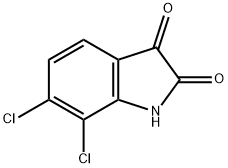 6,7-二氯吲哚-2,3-二酮 结构式