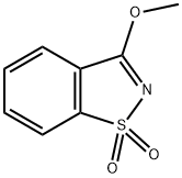 3-Methoxy-1,2-benzisothiazole 1,1-dioxide 结构式