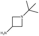 1-叔丁基-3-氨基氮杂环丁烷 结构式