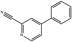 4-苯基吡啶-2-腈 结构式