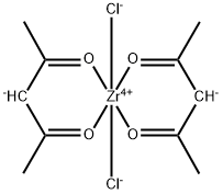 ZIRCONIUM DICHLORIDE BIS(PENTANEDIONATE) 结构式