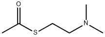 S-[2-(dimethylamino)ethyl] ethanethioate 结构式