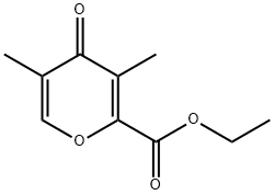 3,5-DiMethyl-2-(ethoxycarbonyl)-4-pyrone 结构式