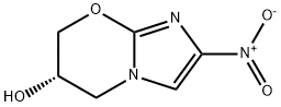 (S)-2-硝基-6,7-二氢-5H-咪唑并[2,1-B][1,3]恶嗪-6-醇 结构式