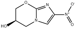 (R)-2-硝基-6,7-二氢-5H-咪唑并[2,1-B][1,3]恶嗪-6-醇 结构式