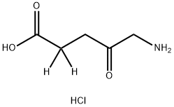 5-AMINOLEVULINIC-2,2-D2 ACID HCL 结构式