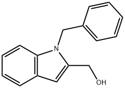 1-PHENYLMETHYL-1H-INDOLE-2-METHANOL 结构式