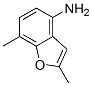 4-Benzofuranamine,  2,7-dimethyl- 结构式