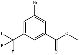 3-溴-5-(三氟甲基)苯甲酸甲酯 结构式