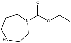 N-乙氧羰基高哌嗪 结构式