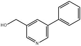 (5-苯基吡啶-3-基)甲醇 结构式
