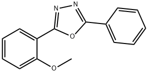 2-(2-甲氧基苯基)-5-苯基-1,3,4-恶二唑 结构式