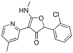 3(2H)-Furanone,  2-(2-chlorophenyl)-5-(methylamino)-4-(4-methyl-2-pyridinyl)- 结构式