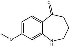 8-甲氧基-3,4-二氢-1H-苯并[B]氮杂卓-5(2H)-酮 结构式