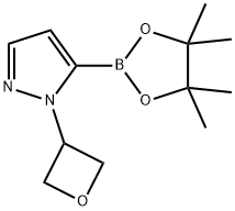 1-(3-氧杂环丁基)-1H-吡唑-5-硼酸频哪醇酯 结构式