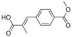 Benzoic acid, 4-[(1E)-2-carboxy-1-propenyl]-, 1-methyl ester (9CI) 结构式