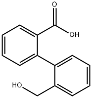 2-(2-羟甲基苯基)苯甲酸 结构式