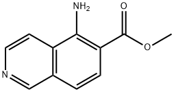 5-氨基异喹啉-6-羧酸甲酯 结构式