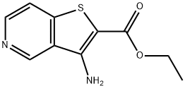 3-氨基噻吩并[2,3-C]吡啶-2-甲酸乙酯 结构式