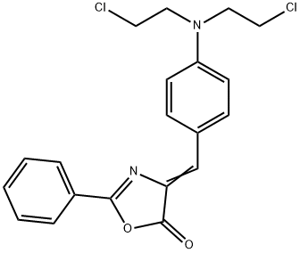 4-(4-(BIS-(2-CHLOROETHYL)AMINO)BENZYLIDENE-2-PHENYL-OXAZOLINE-5-ONE