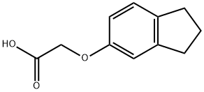 (2,3-二氢-1H-茚满-5-基氧基)乙酸 结构式