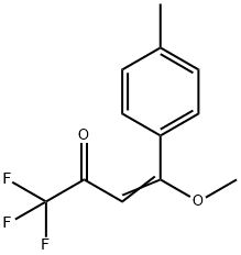 1,1,1-Trifluoro-4-methoxy-4-(4-methylphenyl)-3-buten-2-one 结构式
