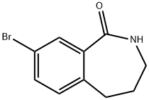 8-溴-2,3,4,5-四氢-1H-2-苯并氮杂卓-1-酮 结构式