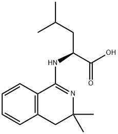 L-Isoleucine, N-(3,4-dihydro-3,3-dimethyl-1-isoquinolinyl)- 结构式