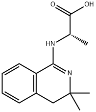 L-Alanine, N-(3,4-dihydro-3,3-dimethyl-1-isoquinolinyl)- 结构式