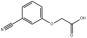 (3-氰基苯氧基)乙酸 结构式