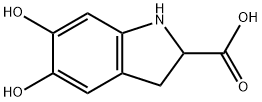 5,6-二羟基-2-吲哚啉甲酸 结构式