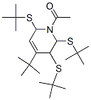 1-Acetyl-4-tert-butyl-2,3,6-tris(tert-butylthio)-1,2,3,6-tetrahydropyridine 结构式
