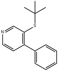 3-tert-Butylthio-4-phenylpyridine 结构式