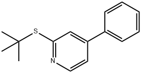 2-tert-Butylthio-4-phenylpyridine 结构式