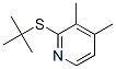 2-tert-Butylthio-3,4-dimethylpyridine 结构式