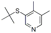 3-tert-Butylthio-4,5-dimethylpyridine 结构式