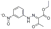 Butanoic acid, 2-[2-(3-nitrophenyl)hydrazinylidene]-3-oxo-, ethyl ester 结构式