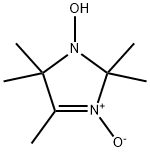 1-羟基-2,2,4,5,5-五甲基-3-咪唑啉-3-氧化物 结构式
