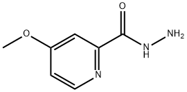 2-PYRIDINECARBOXYLIC ACID, 4-METHOXY-, HYDRAZIDE 结构式