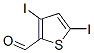 3,5-Diiodo-2-thiophenecarbaldehyde 结构式