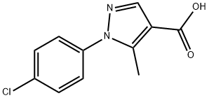 1-(4-氯苯基)-5-甲基-吡唑-4-羧酸 结构式