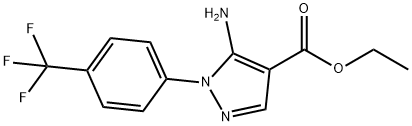 5-AMINO-1-[4-(FLUOROMETHYL)PHENYL]-1H-PYRAZOLE-4-CARBOXYLIC ACID ETHYL ESTER 结构式