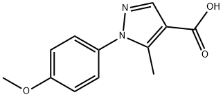 1-(4-甲氧基苯基)-5-甲基-1H-吡唑-4-羧酸 结构式