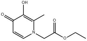 1(4H)-Pyridineacetic acid, 3-hydroxy-2-methyl-4-oxo-, ethyl ester (9CI) 结构式