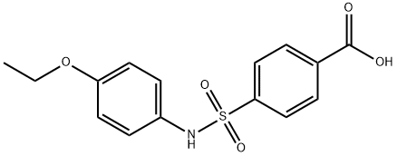 4-[(4-乙氧基苯基)氨磺酰基]苯甲酸 结构式