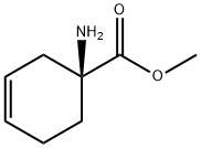 3-Cyclohexene-1-carboxylicacid,1-amino-,methylester,(1S)-(9CI) 结构式