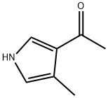 1-(4-甲基-1H-吡咯-3-基)乙酮 结构式